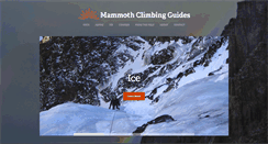 Desktop Screenshot of mammothclimbingguides.com