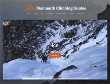 Tablet Screenshot of mammothclimbingguides.com